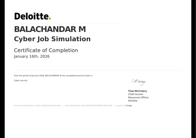 Cyber Job Simulation